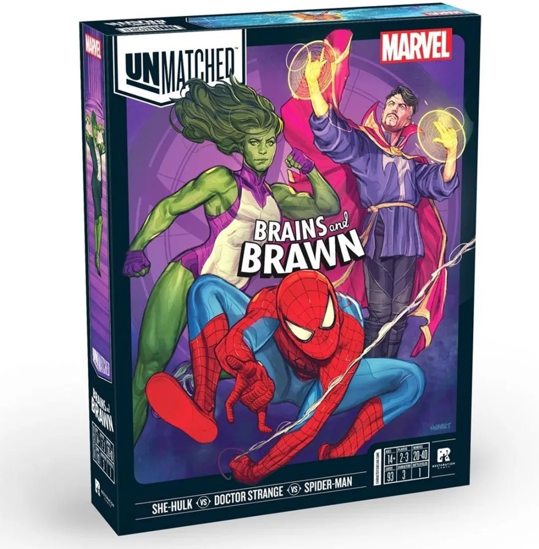 White Goblin Games Unmatched Marvel Brains & Brawn Bordspel UNM0003