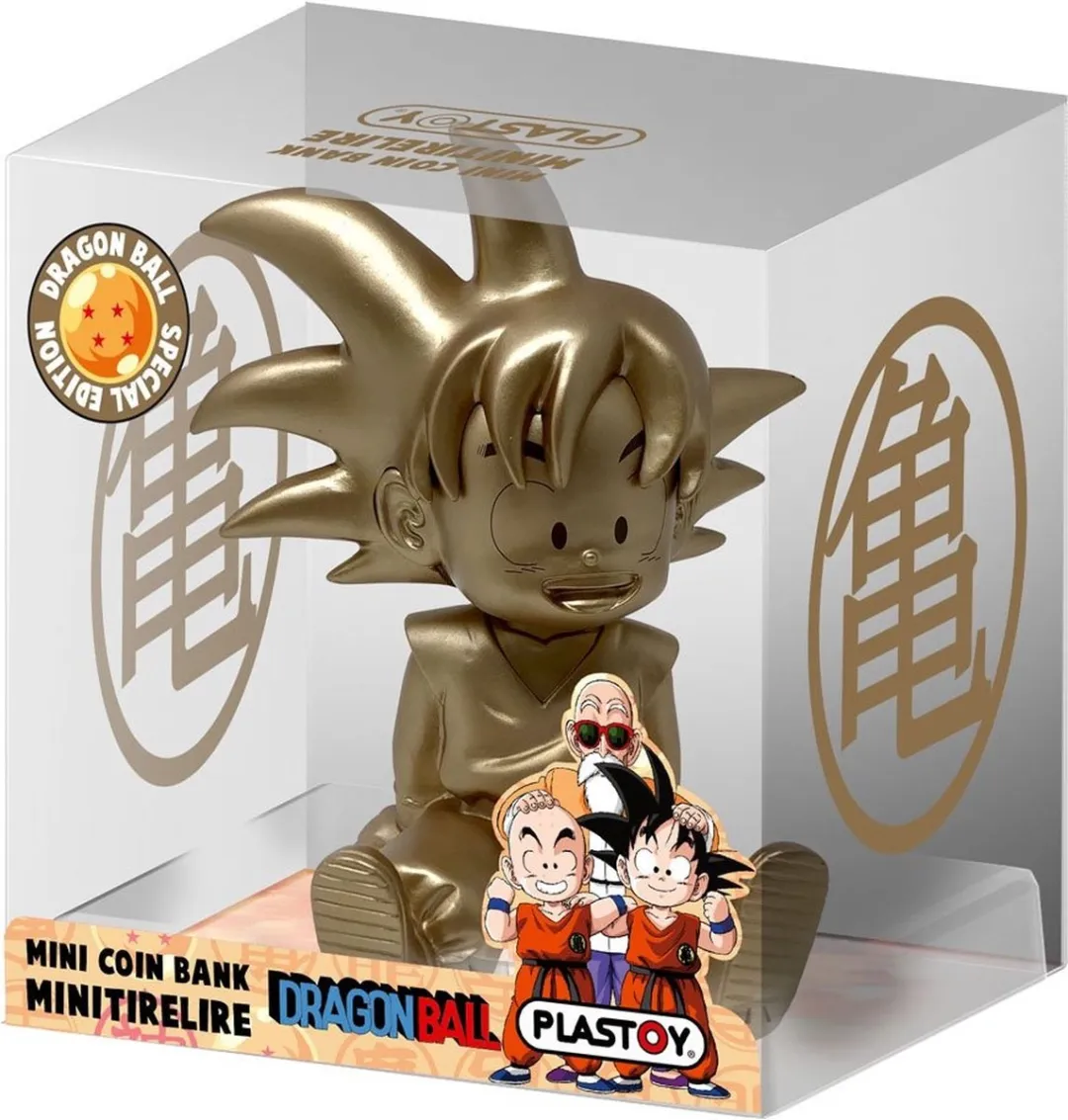 Plastoy Dragon Ball Son Goku Spaarpot - Goud