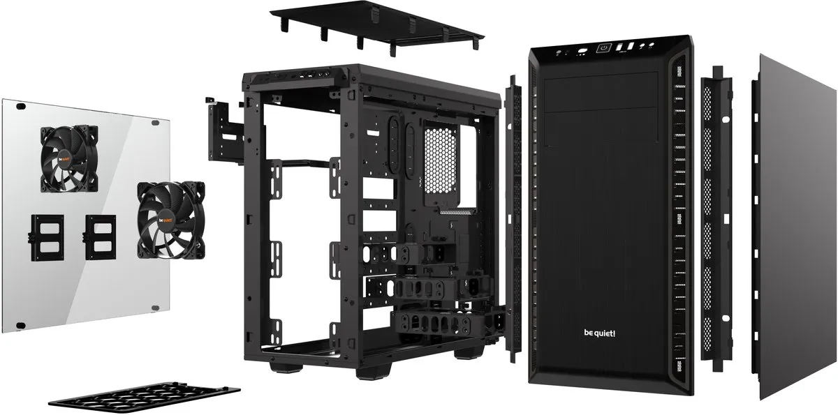 be quiet! Pure Base 600 Window - Zwart