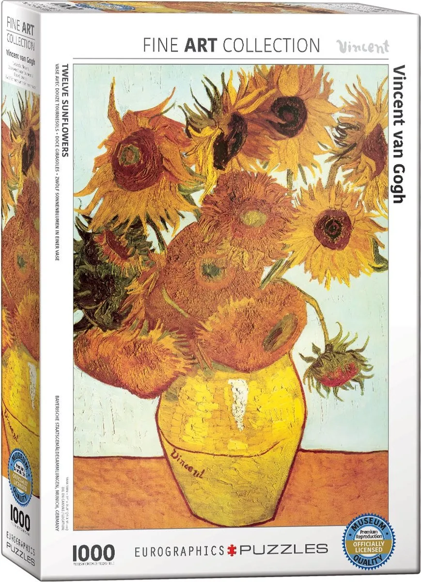 Eurographics Vincent van Gogh Zonnenbloemen Legpuzzel 1000 Stuks - 48x68cm