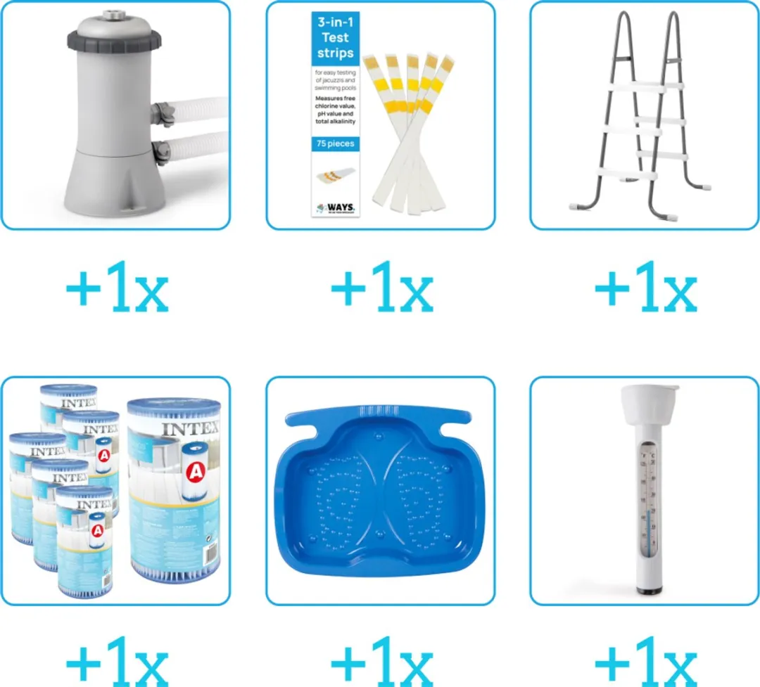 Intex 28210NP Zwembad Accessoirepakket 6-delig