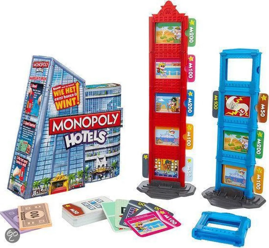 Hasbro Monopoly Hotels A2142-104 - Snel actiespel 2-6 spelers