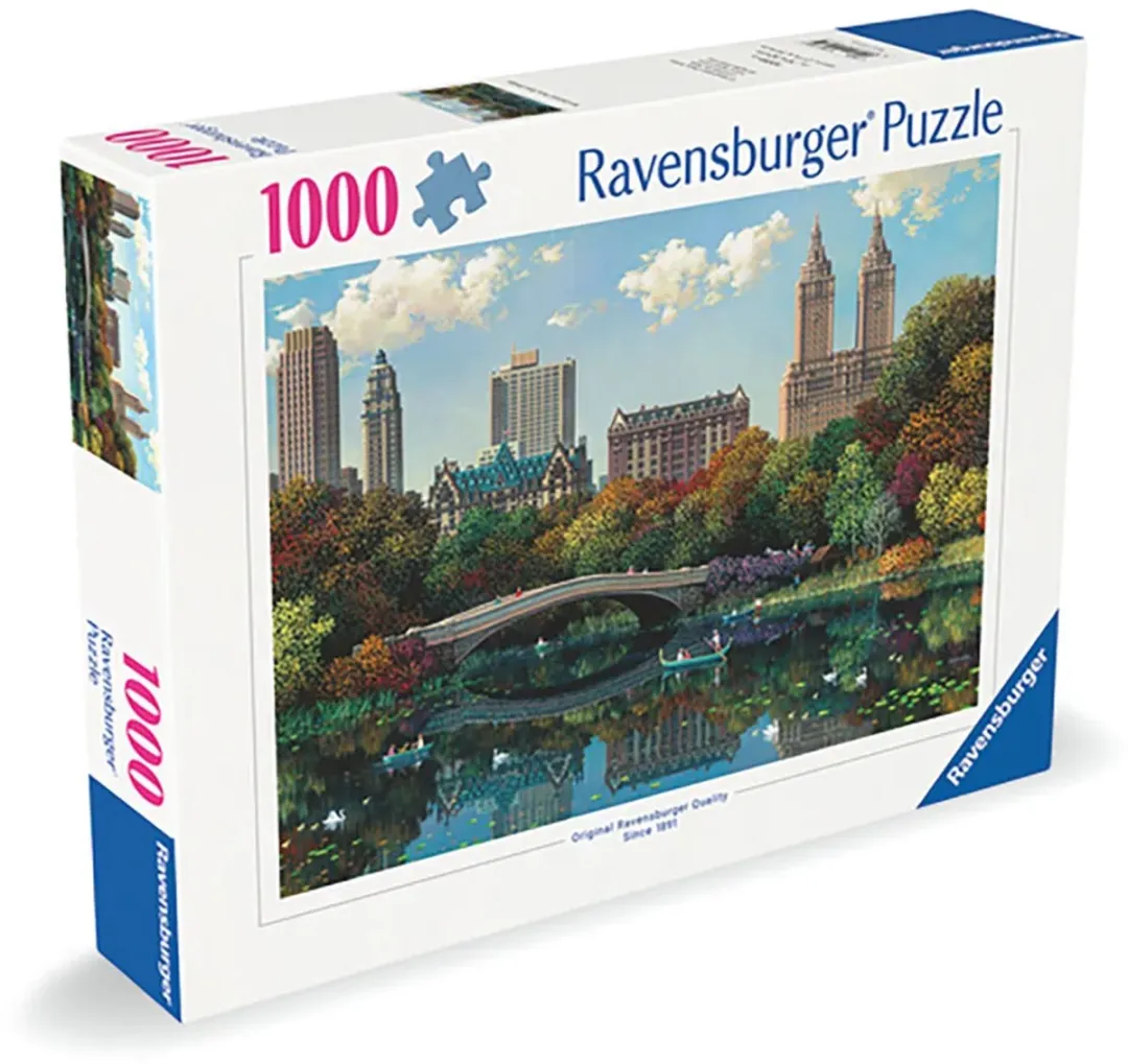 Ravensburger Ny Central Park Bow Bridge Puzzel 1000 Stukken - Multicolor
