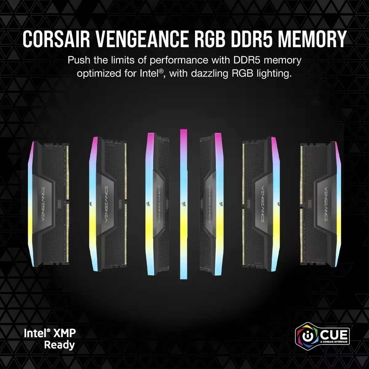 Corsair Vengeance RGB CMH32GX5M2B6400C36 DDR5 RAM 32GB 6400MHz