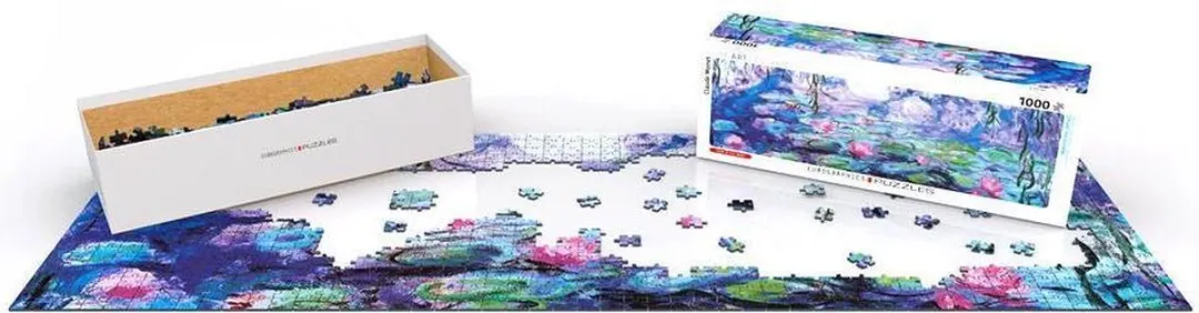 Eurographics Waterleliew W1852 Nymphéas - Monet Legpuzzel 1000 Stuks - 96x32cm