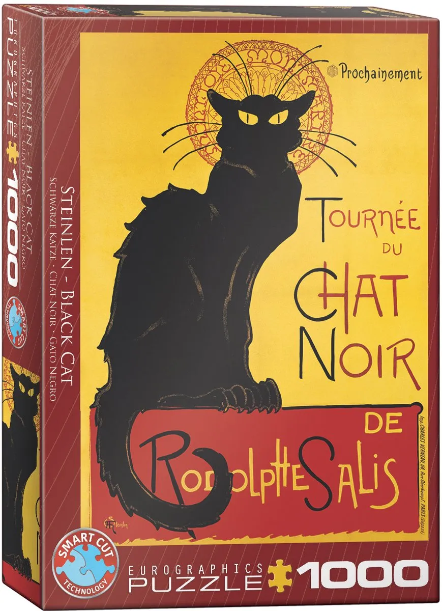 Eurographics Chat Noir Steinlen Fine Art Legpuzzel 1000 Stuks