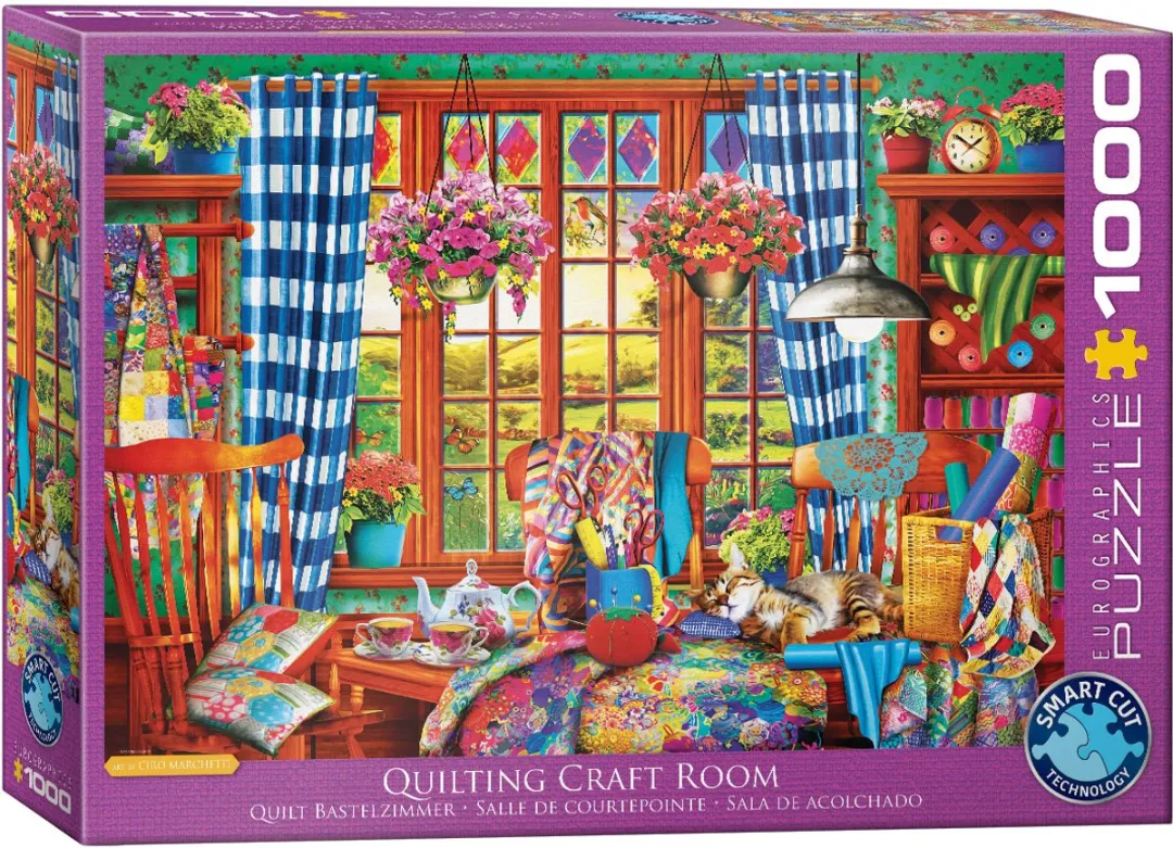 Eurographics Quiltatelier Legpuzzel 1000 Stuks - 68x48cm - Meerkleurig