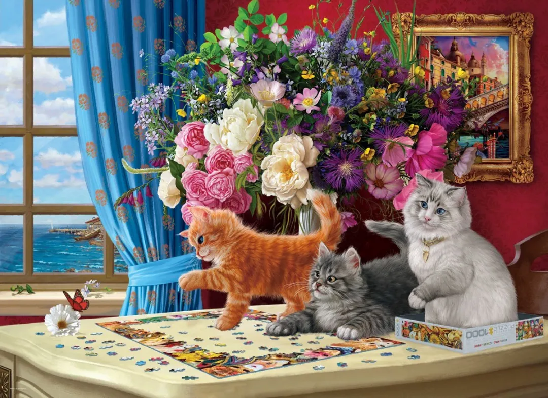 Eurographics Puzzling Cats Legpuzzel 1000 Stuks