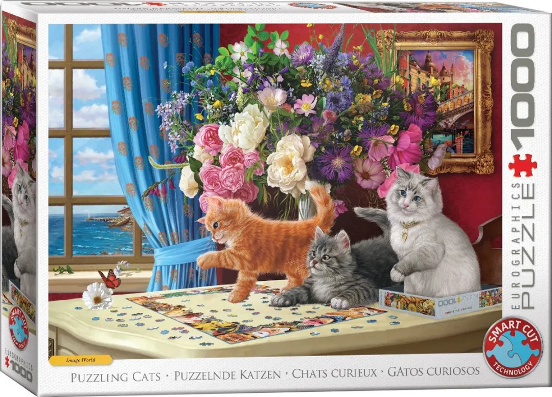 Eurographics Puzzling Cats Legpuzzel 1000 Stuks - Meerkleurig