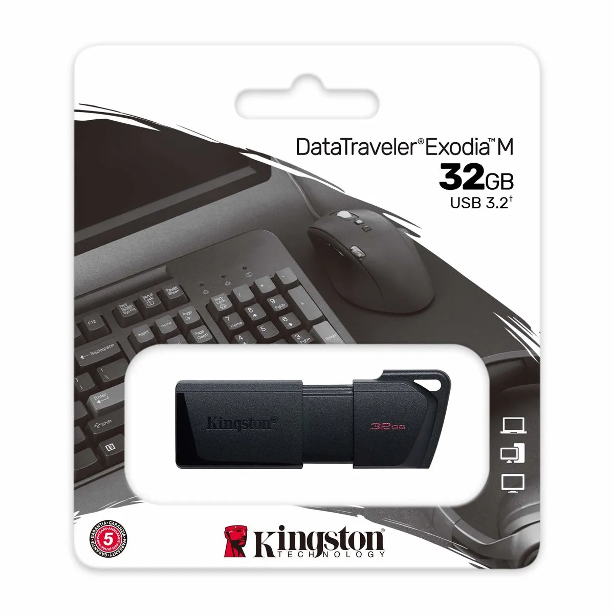Kingston DataTraveler Exodia M DTXM/32GB USB Stick - 32GB - Zwart