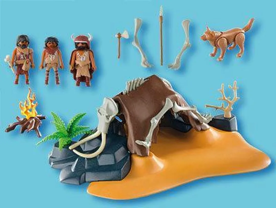 Playmobil Mamoetskelet met Jagers 5101