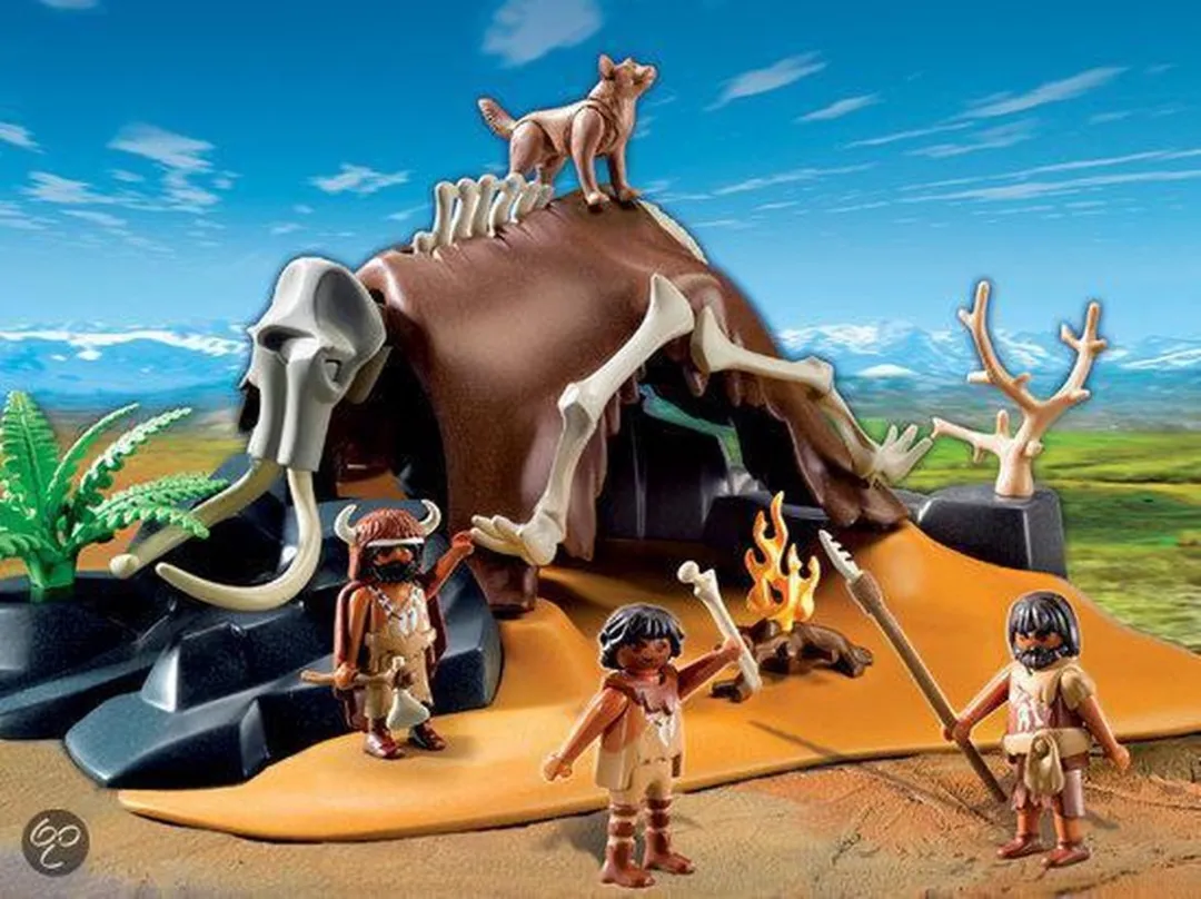 Playmobil Mamoetskelet met Jagers 5101