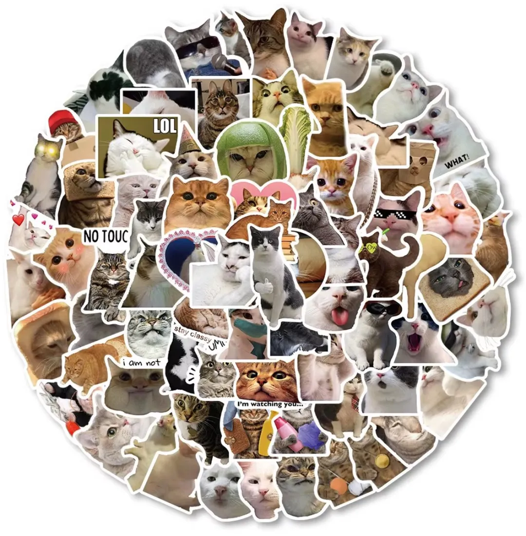 RedParrot Grappige Kat Stickers