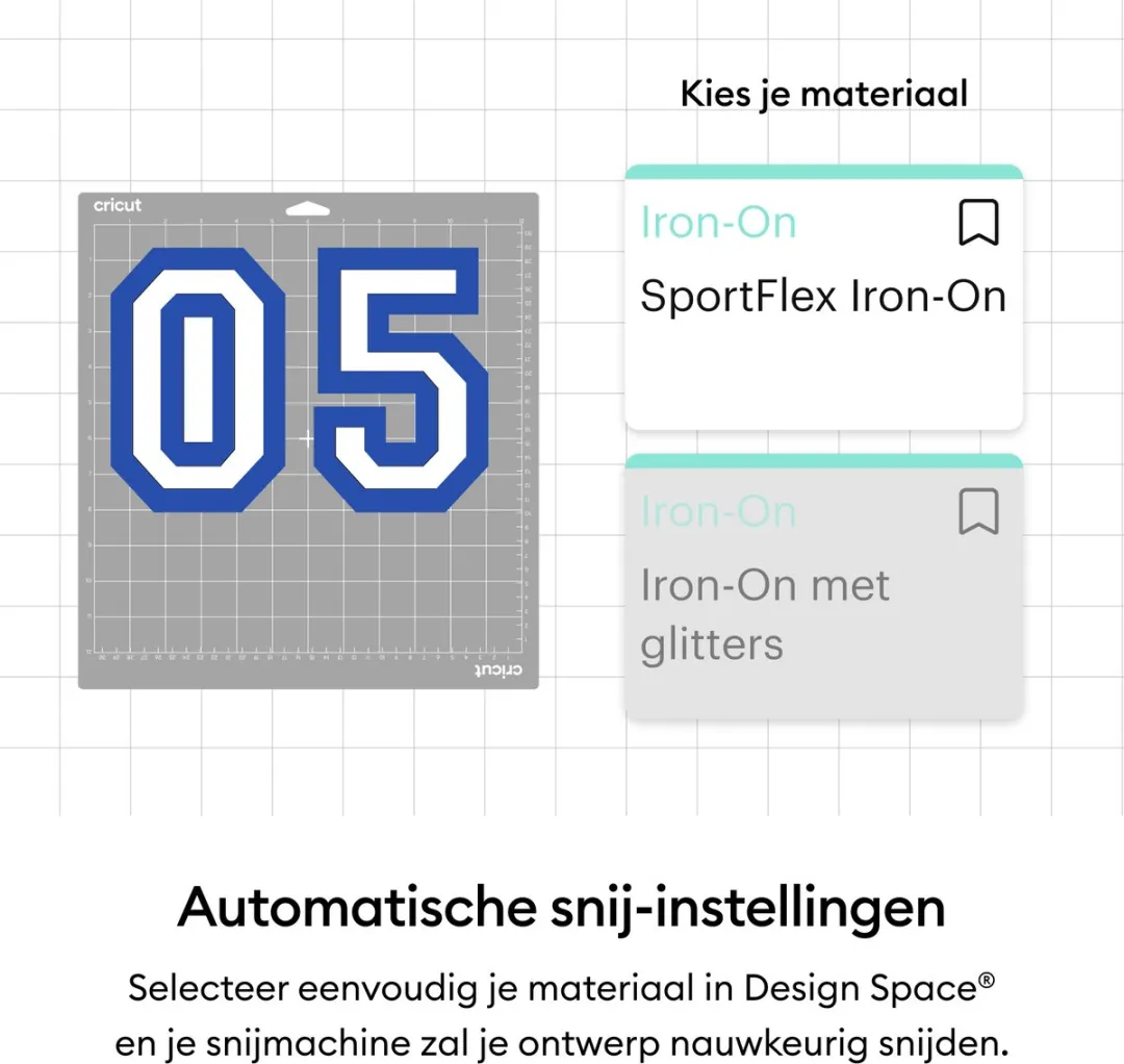 Cricut SportFlex Iron-On 28x60cm Wit