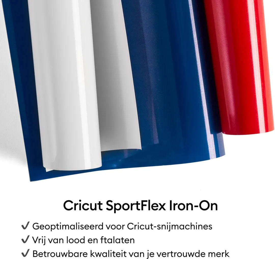 Cricut SportFlex Iron-On 28x60cm Wit