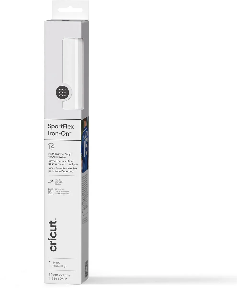 Cricut SportFlex Iron-On 28x60cm Wit