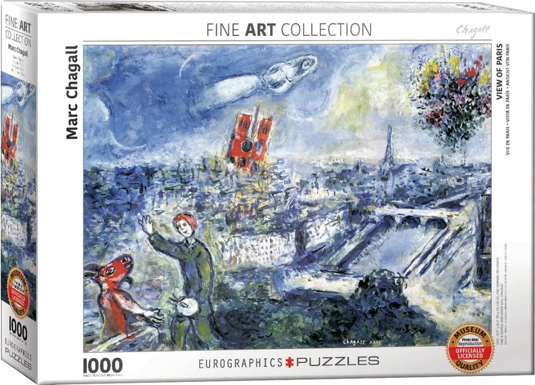 Eurographics Marc Chagall Het boeket van Parijs Legpuzzel 1000 Stuks