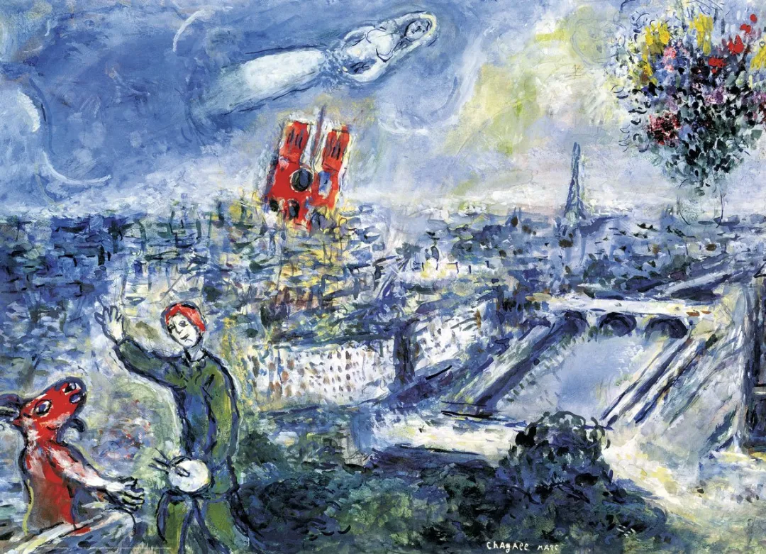 Eurographics Marc Chagall Het boeket van Parijs Legpuzzel 1000 Stuks - Fine Art