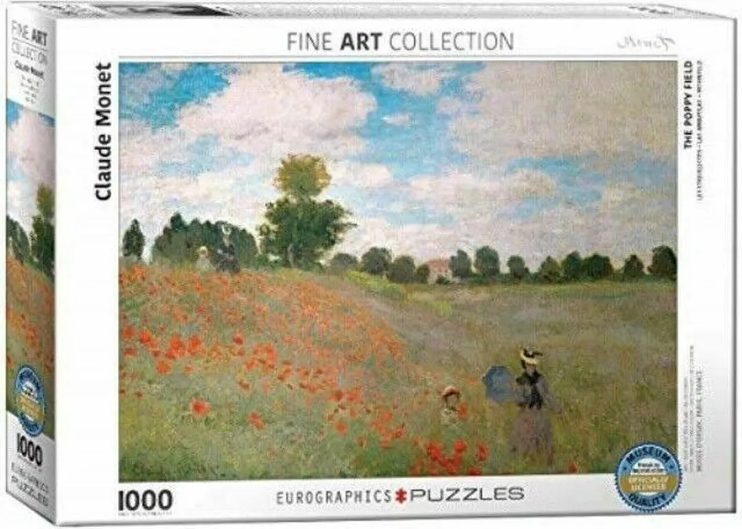 Eurographics Klaprozen bij Argenteuil Monet Legpuzzel 1000 Stuks