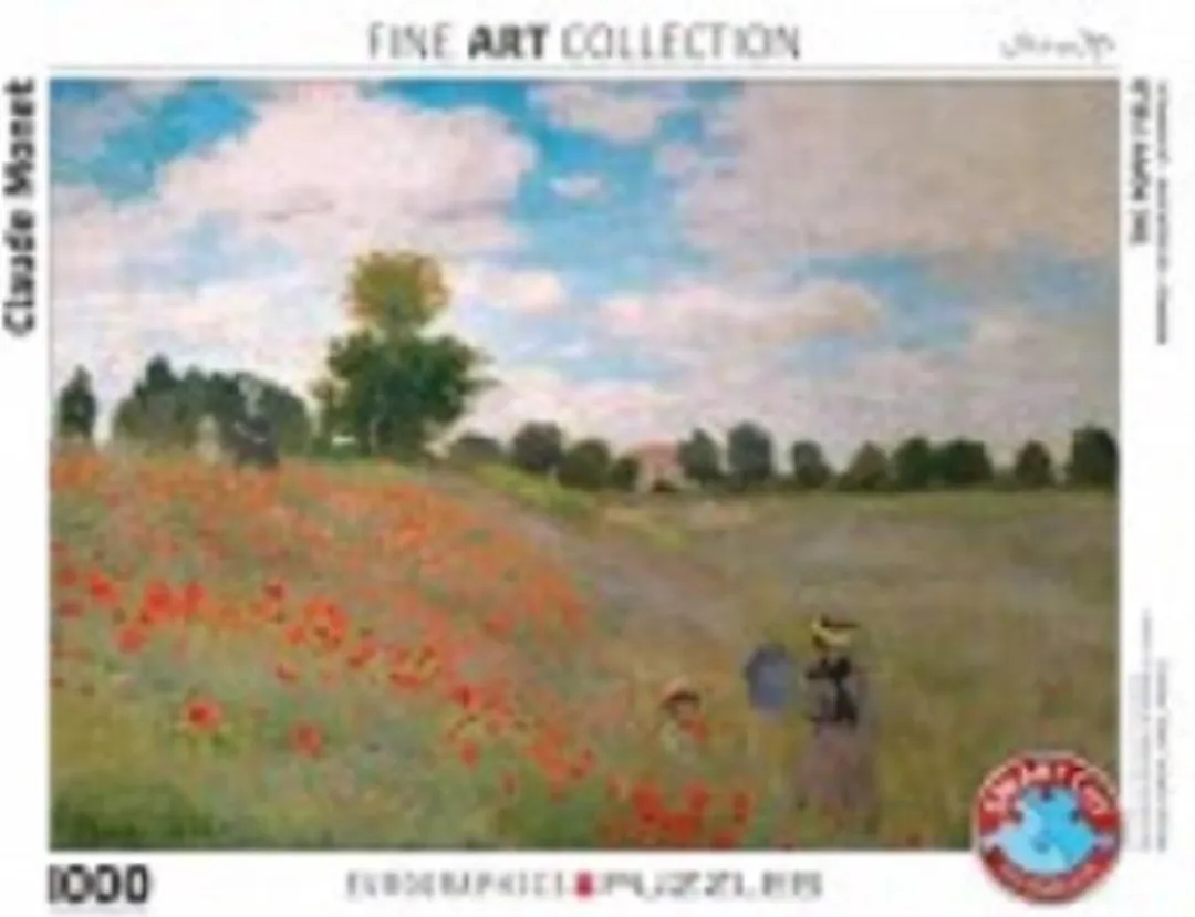 Eurographics Klaprozen bij Argenteuil Monet Legpuzzel 1000 Stuks - Fine Art