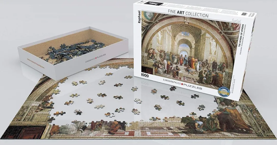 Eurographics De School van Athene Legpuzzel 1000 Stuks - 68x48cm - Fine Art