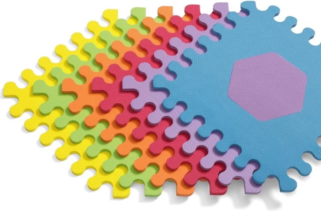 Infantino Schuimrubberen Puzzelmat 216056 - 6 Stuks - Multicolor - afbeelding 6 van 9