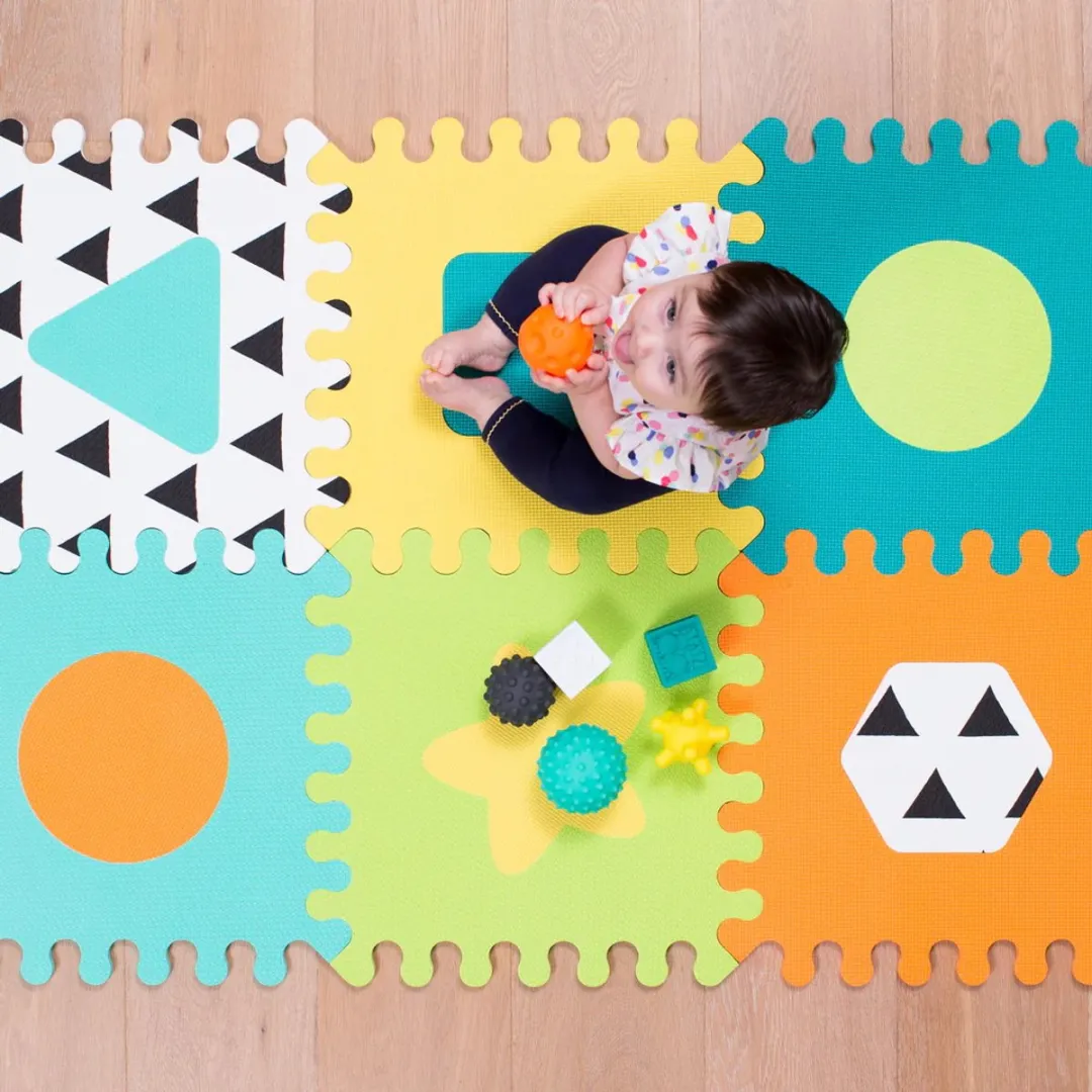 Infantino Schuimrubberen Puzzelmat 216056 - 6 Stuks - Multicolor - afbeelding 4 van 9