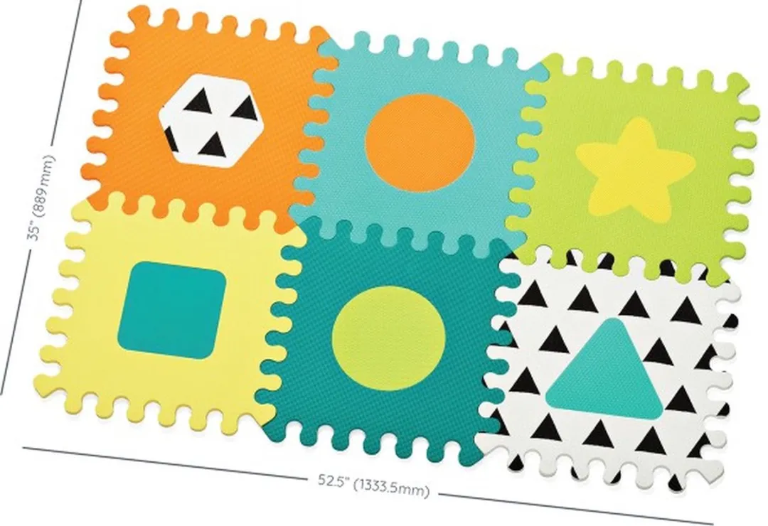 Infantino Schuimrubberen Puzzelmat 216056 - 6 Stuks - Multicolor - afbeelding 5 van 9