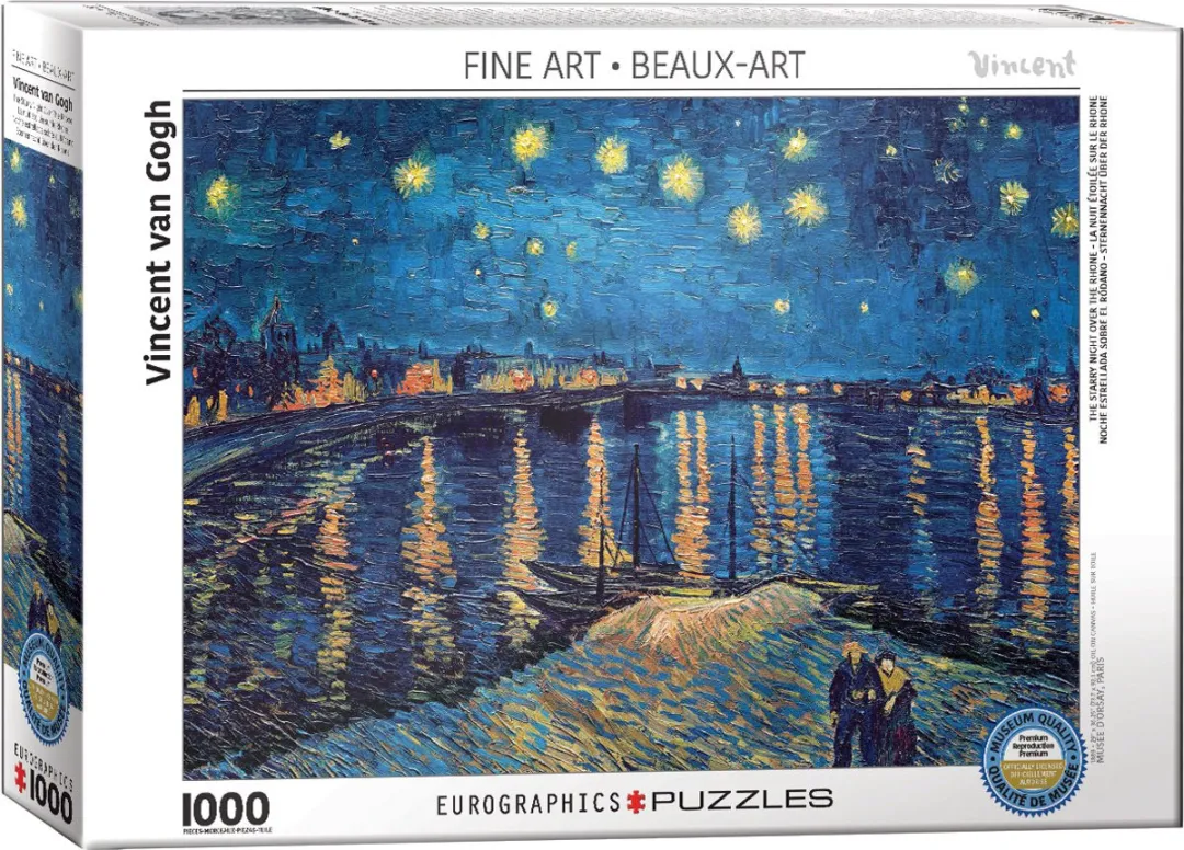 Eurographics Sterrennacht boven de Rhône Vincent van Gogh Legpuzzel 1000 Stuks