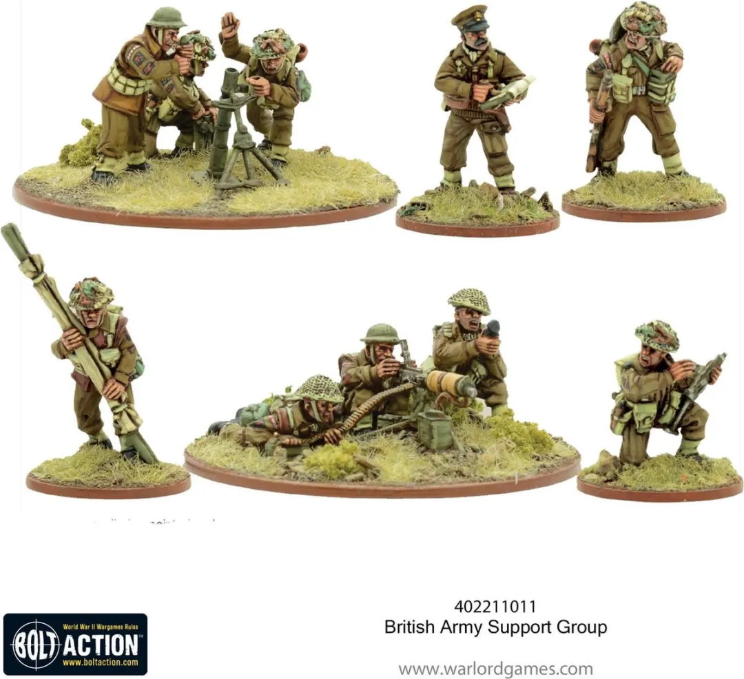 Warlord Games British Army Support Group - 10 Figuren