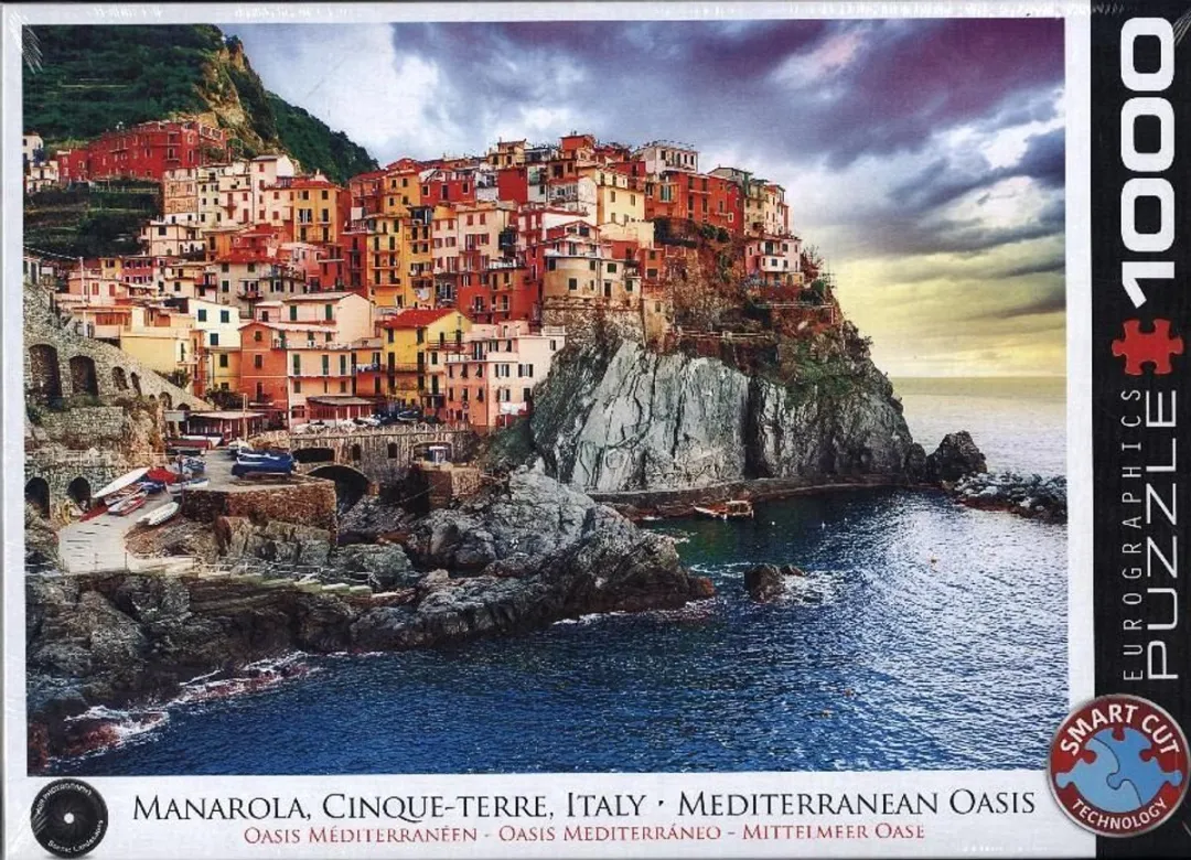 Eurographics Manarola Cinque Terre Puzzle 1000 Stuks - 68x48cm - Meerkleurig