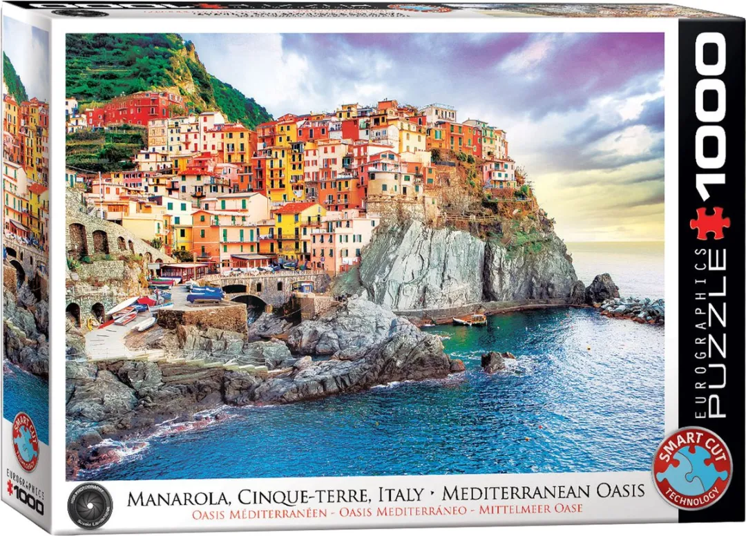 Eurographics Manarola Cinque Terre Puzzle 1000 Stuks - 68x48cm - Meerkleurig