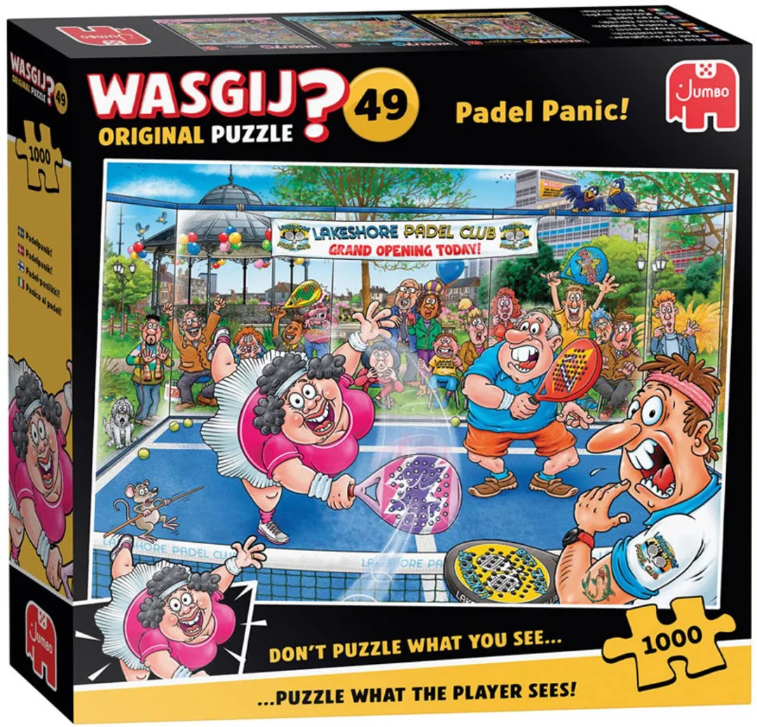 Wasgij Original 49 Paniek op de padelbaan! 1000 Stuks - Meerkleurig