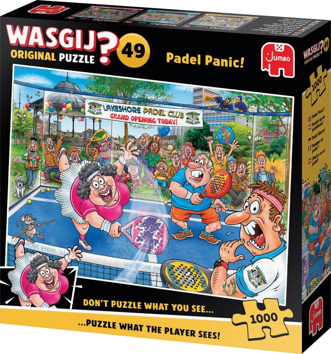 Wasgij Original 49 Paniek op de padelbaan! 1000 Stuks - Meerkleurig