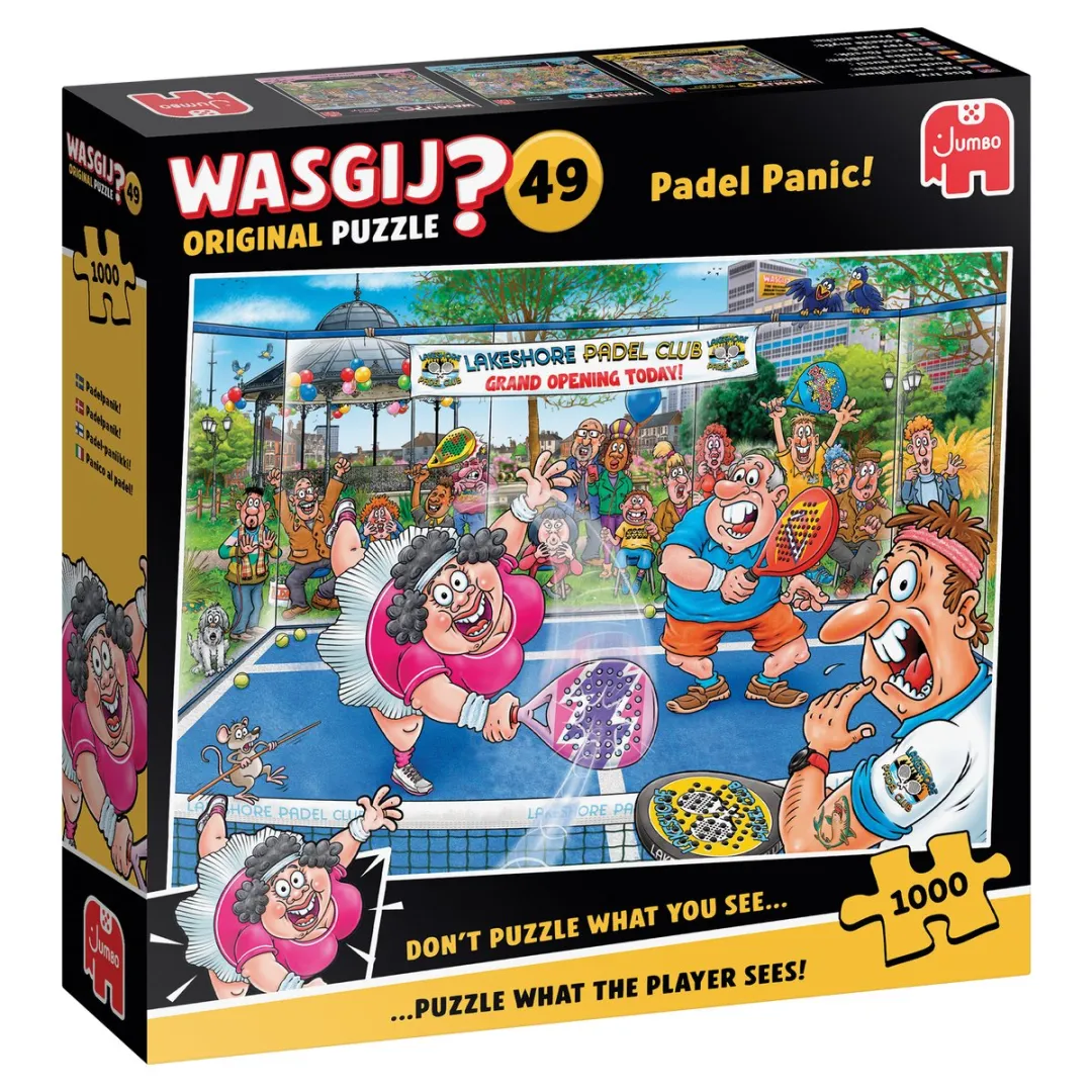 Wasgij Original 49 Paniek op de padelbaan! 1000 Stuks - Meerkleurig