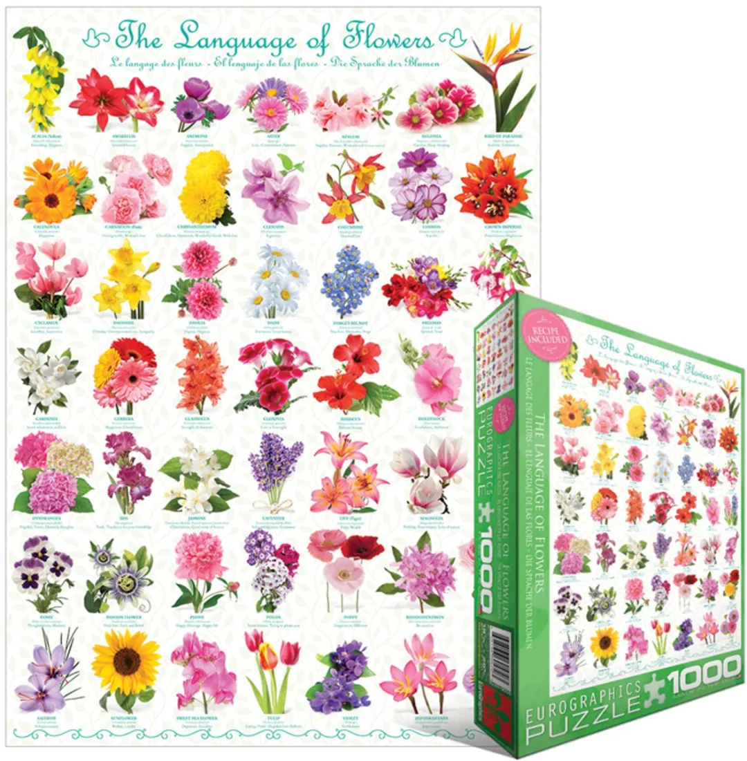 Eurographics The Language of Flowers Puzzel 1000 Stuks - Meerkleurig