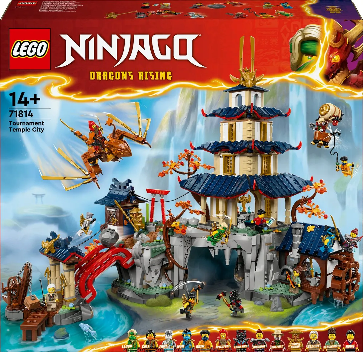 LEGO Ninjago Toernooi Tempelstad 71814 - 3489 Stukken - 13 Minifiguren