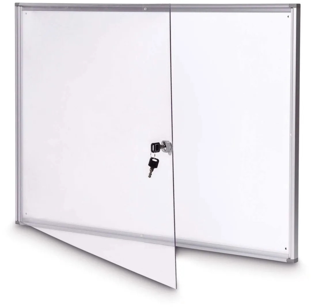 MAUL Vitrine MAULextraslim 8xA4 - 3,1x93x65,1cm - Zilver