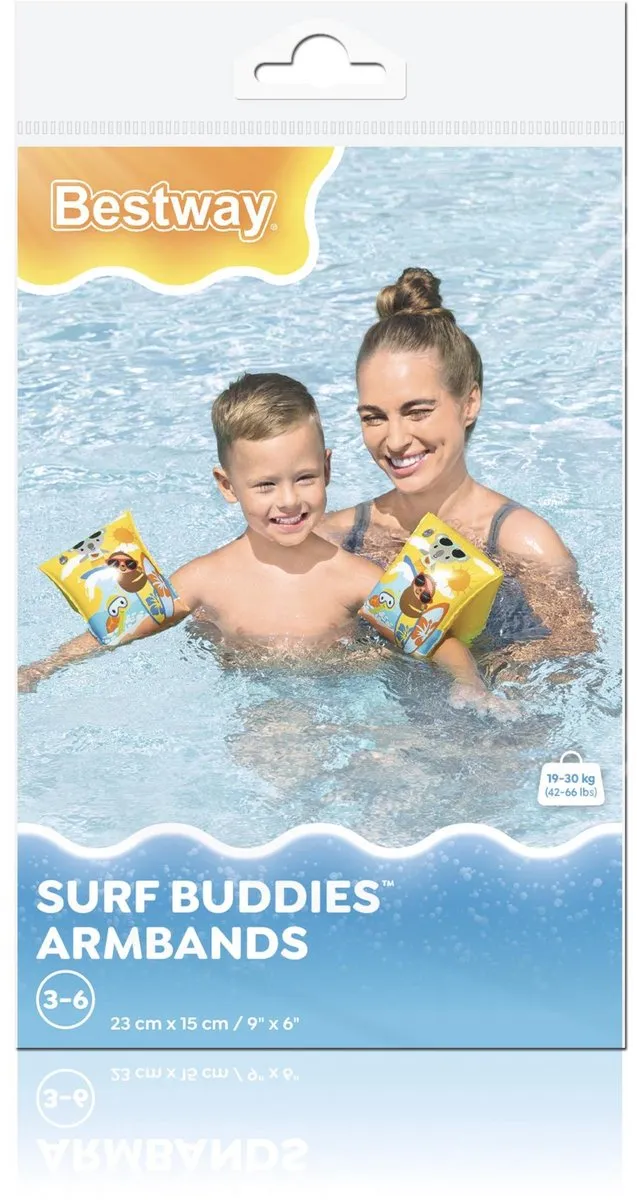 Bestway Surf Buddies Zwemarmbanden - Geel - afbeelding 6 van 6