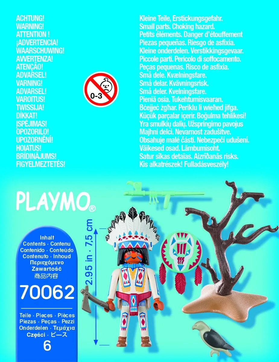 Playmobil Inheems Stamhoofd 70062 - Multicolor
