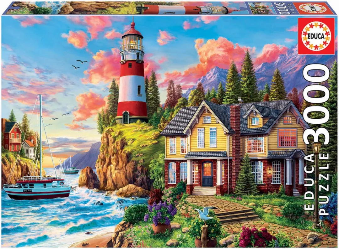 Educa Vuurtoren Oceaan Puzzel 3000 Stuks - ED18507