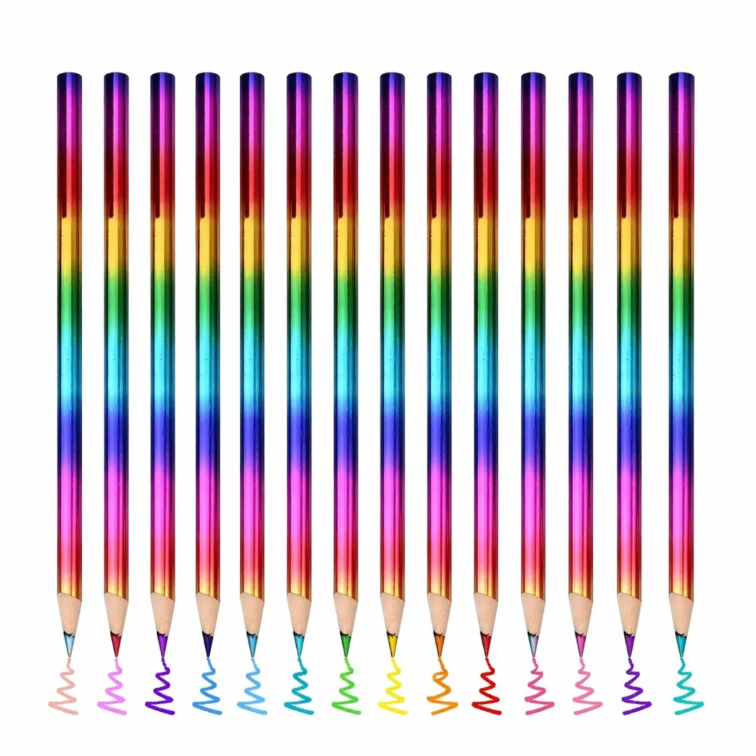 NUVEX Regenboog Houten Kleurpotloden 16 Stuks