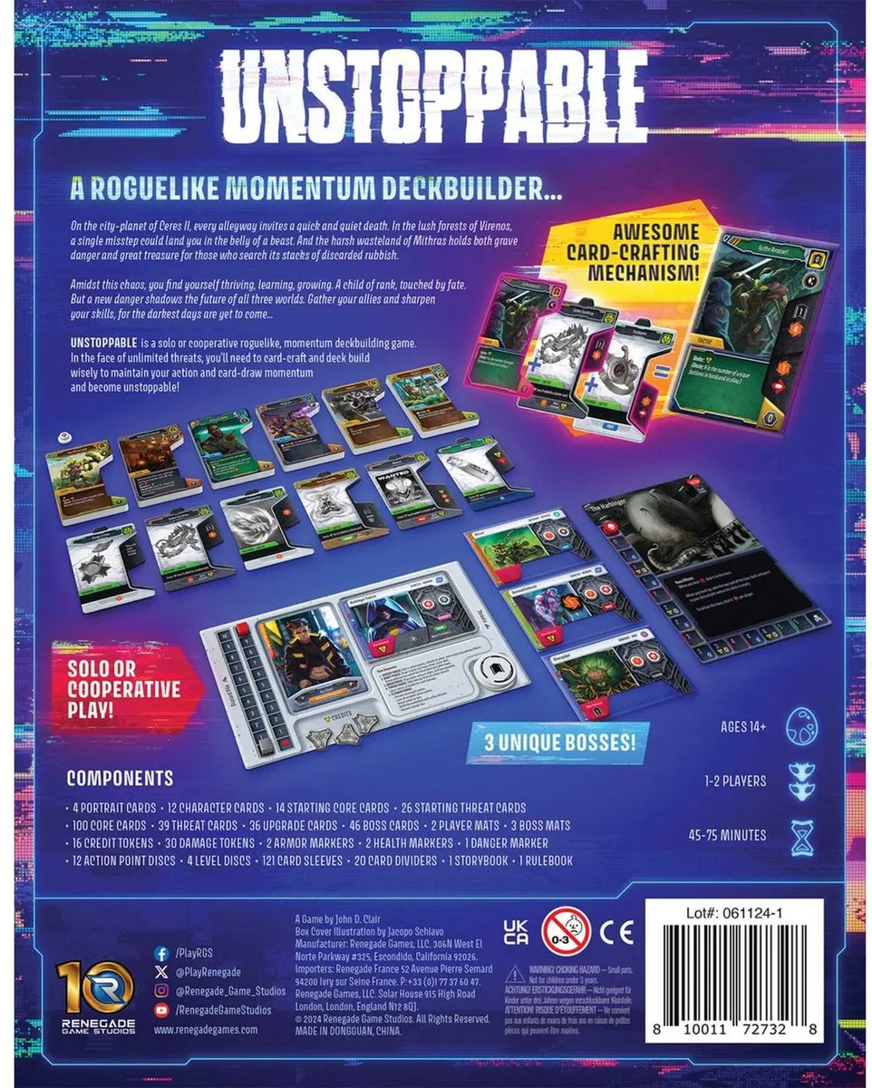 Asmodee Unstoppable Kaartspel - 1-2 Spelers