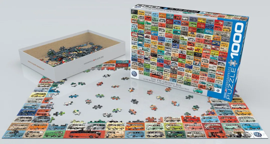 Eurographics Volkswagen Groovy Bus Legpuzzel 1000 Stuks - eu6000-0783