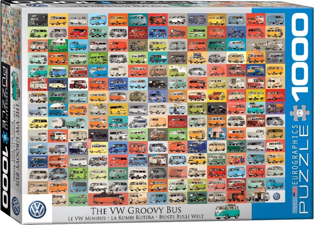 Eurographics Volkswagen Groovy Bus Legpuzzel 1000 Stuks