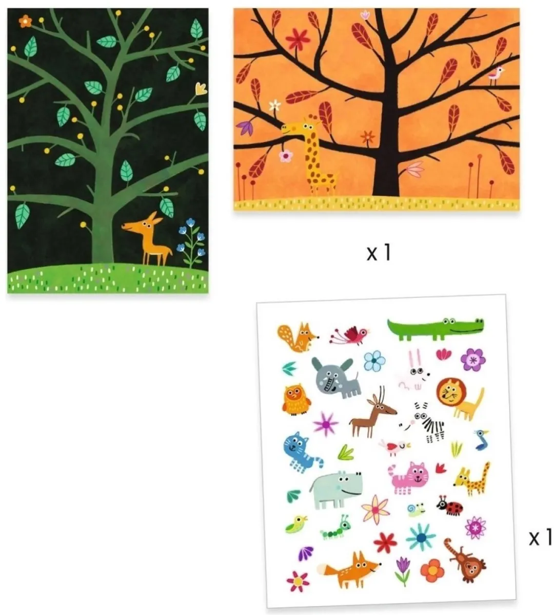 Djeco Stickers Katten Knutselset - Multicolor - afbeelding 2 van 5