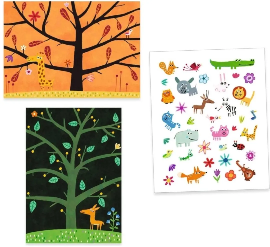 Djeco Stickers Katten Knutselset - Multicolor - afbeelding 3 van 5
