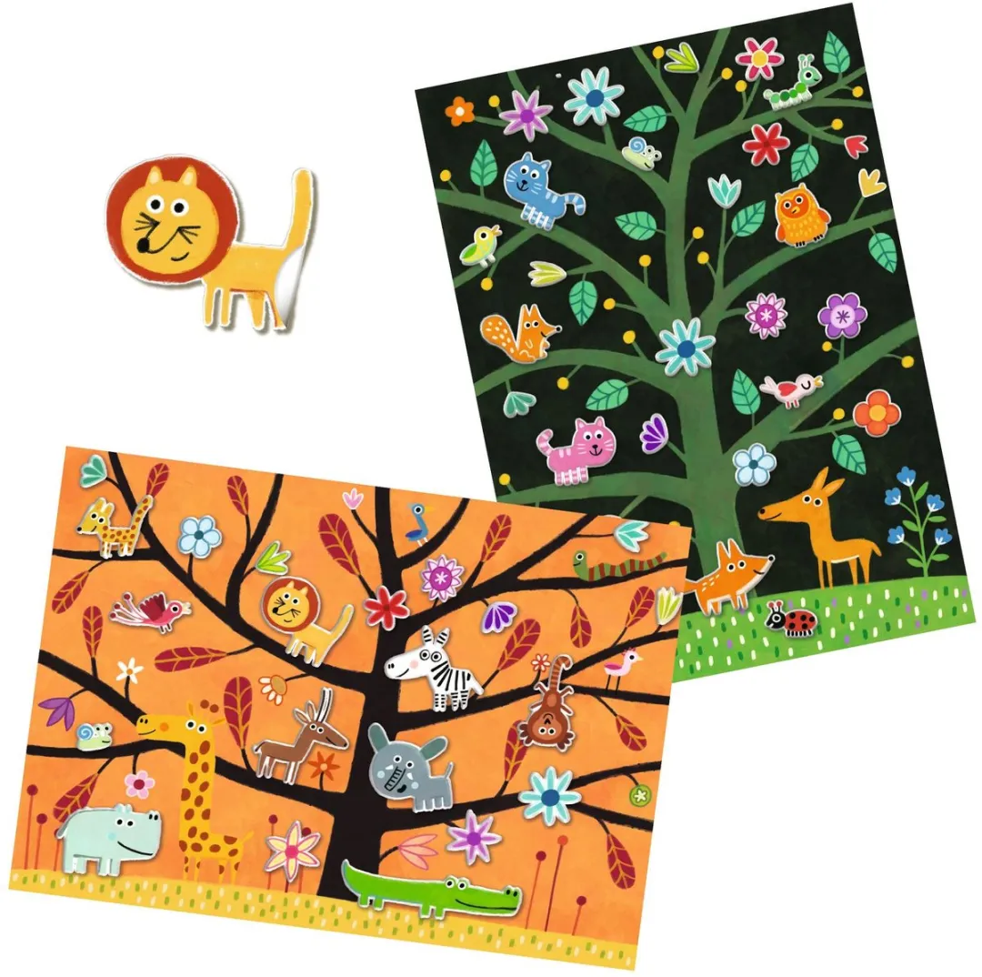 Djeco Stickers Katten Knutselset - Multicolor - afbeelding 5 van 5