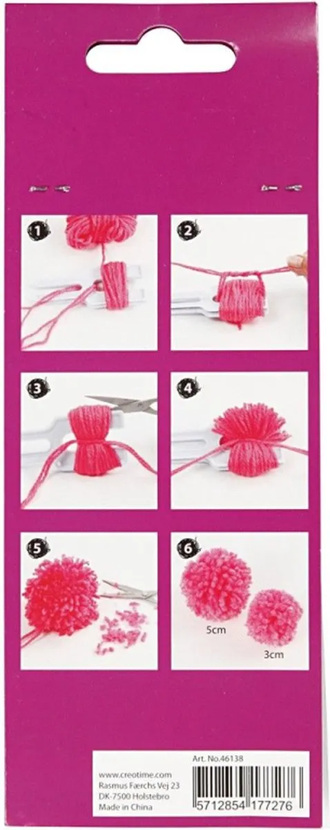 Creativ Company Pom Pom Maker 3-5cm - Wit