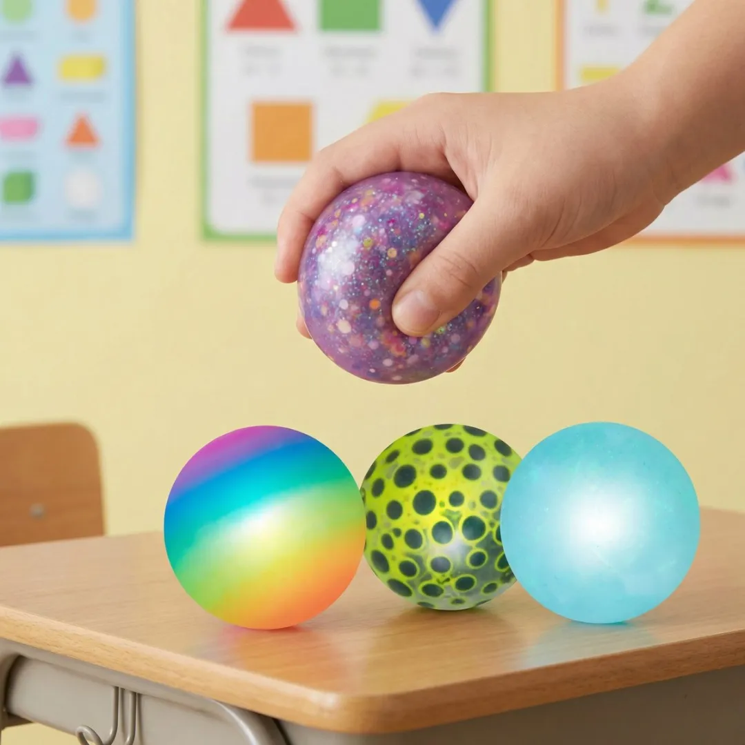 Eddy Toys Squish Ball Set - 4 Stuks Meerkleurig
